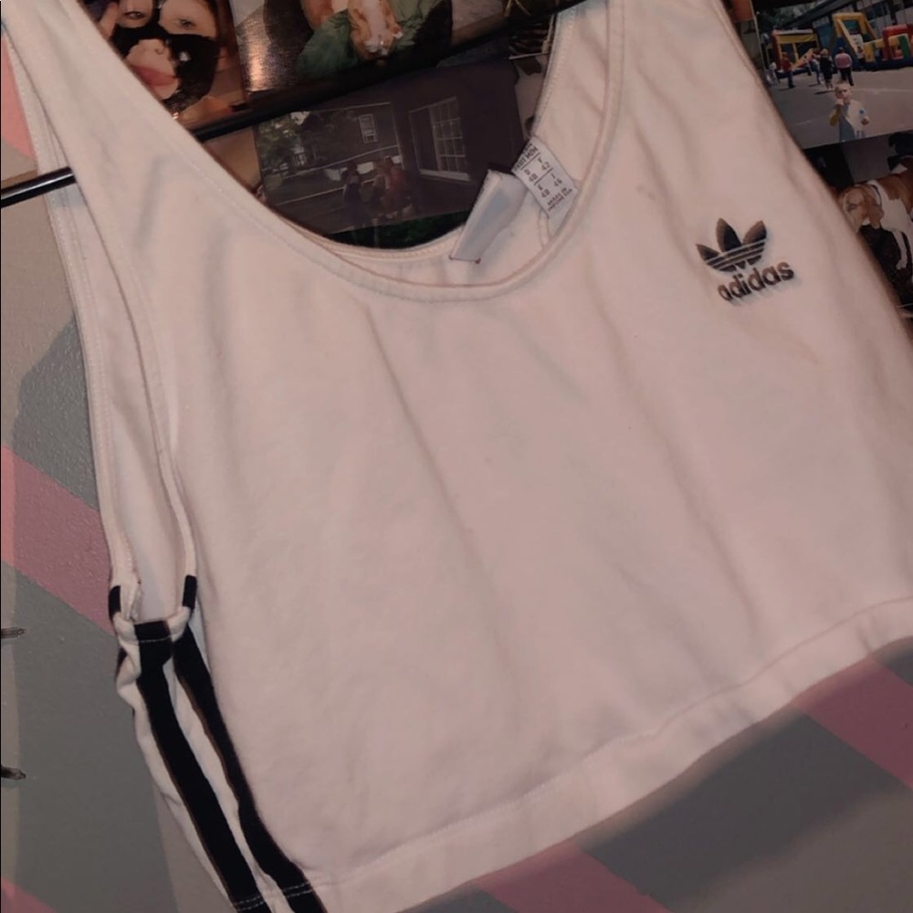Large Adidas crop top